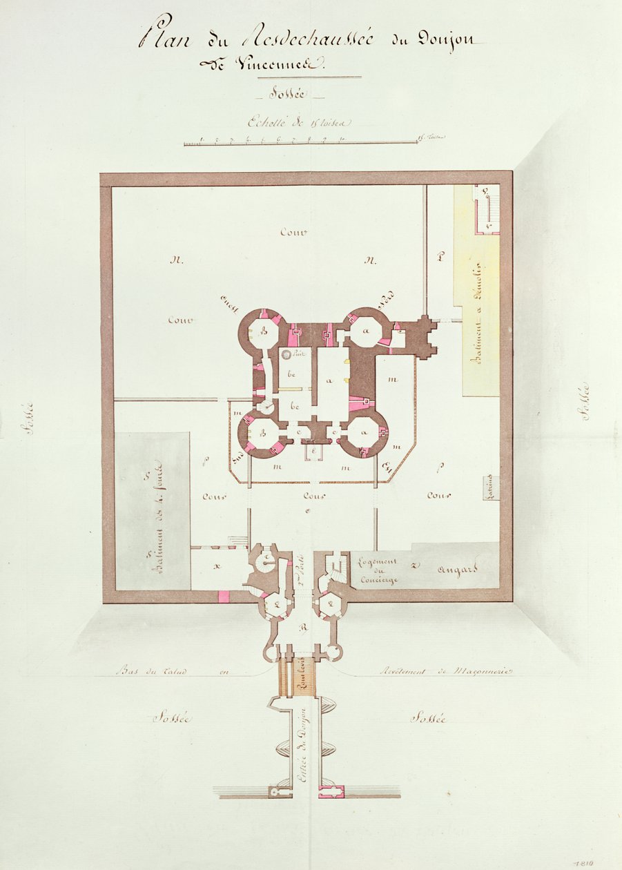 Første etasjeplan av Keep at Vincennes av French School