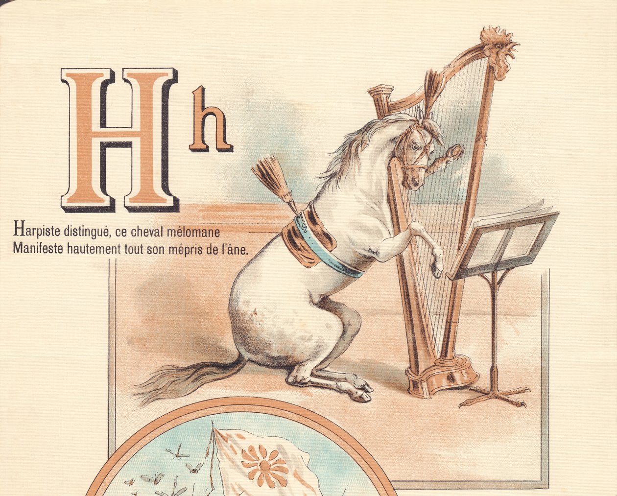 H: Harpist skiller seg ut, denne melomane hesten Manifesto høyst all sin ignorering av eselet av French School
