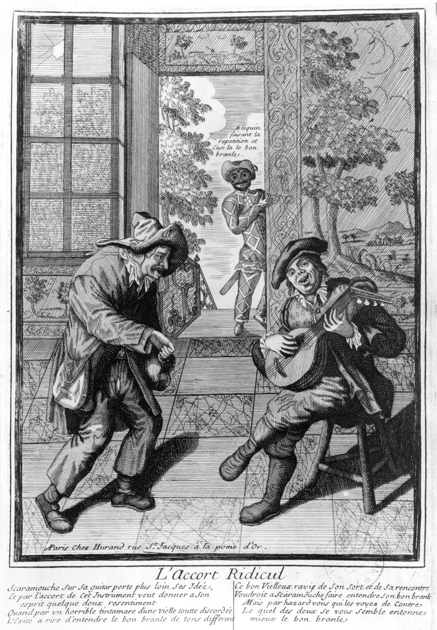 Harlekin og Scaramouche av French School