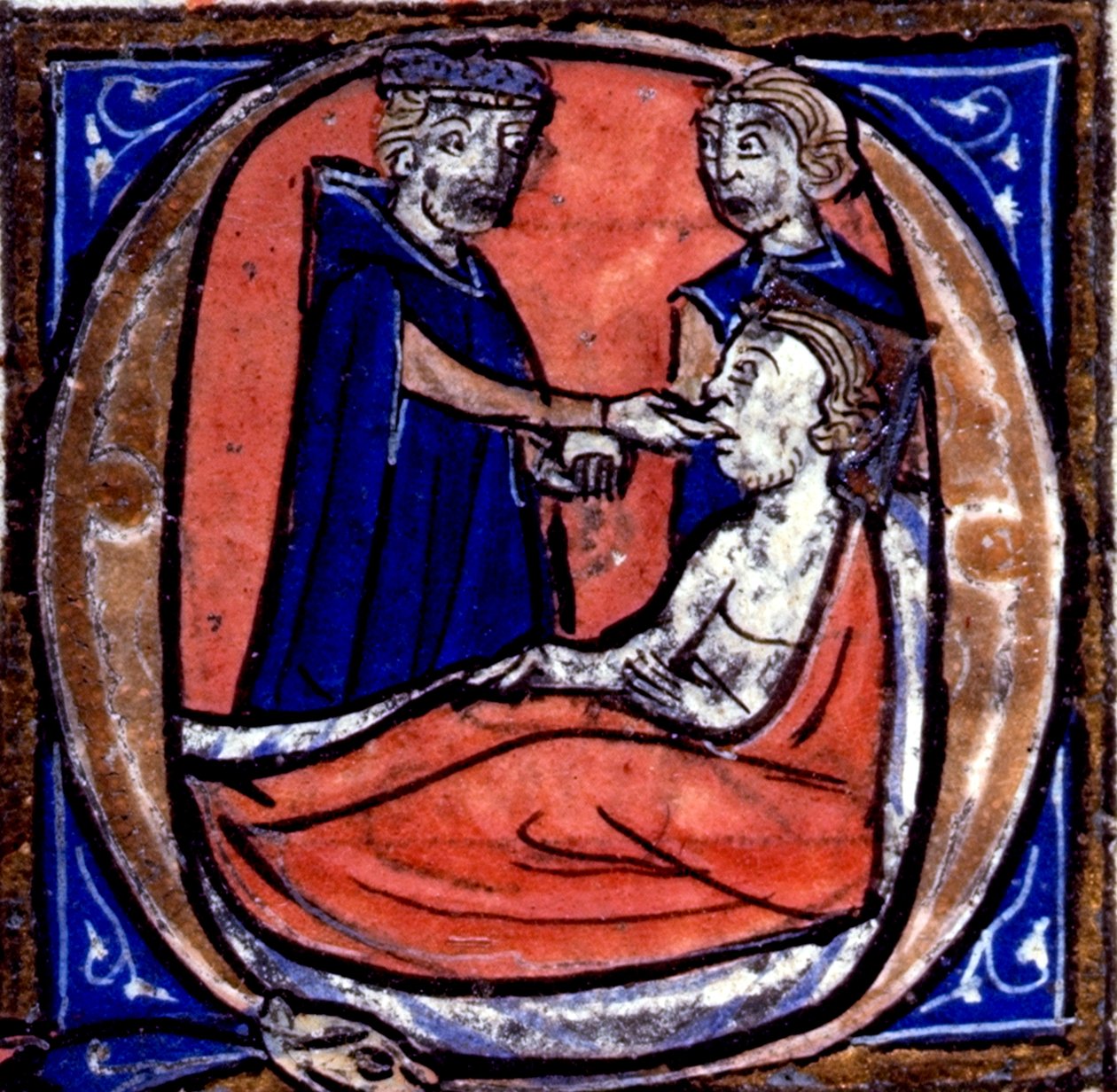 Harley 3140 fol.39 Historikert initial 