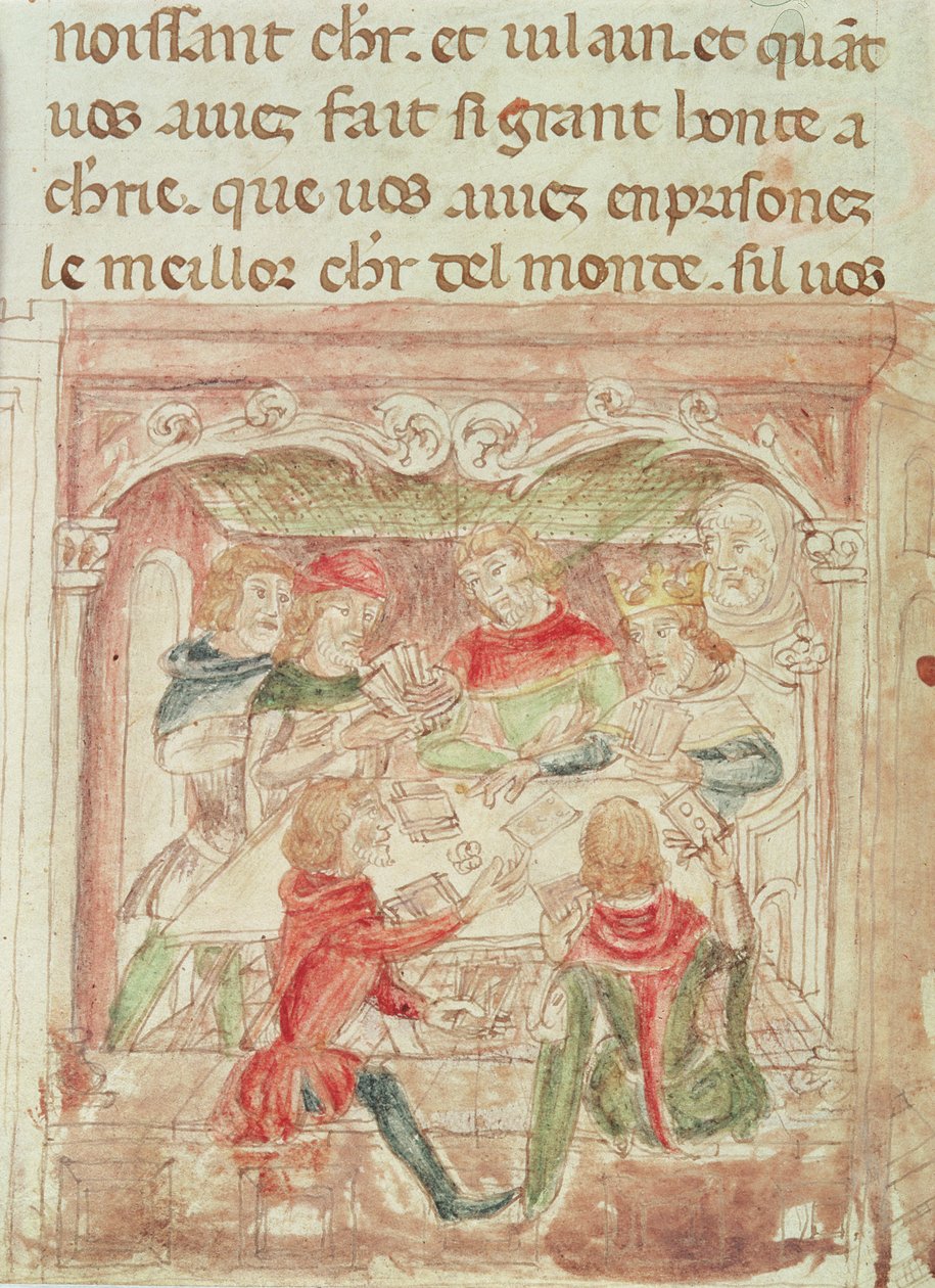 Hjerte- og diamantkort, 1600-1700-tallet av French School
