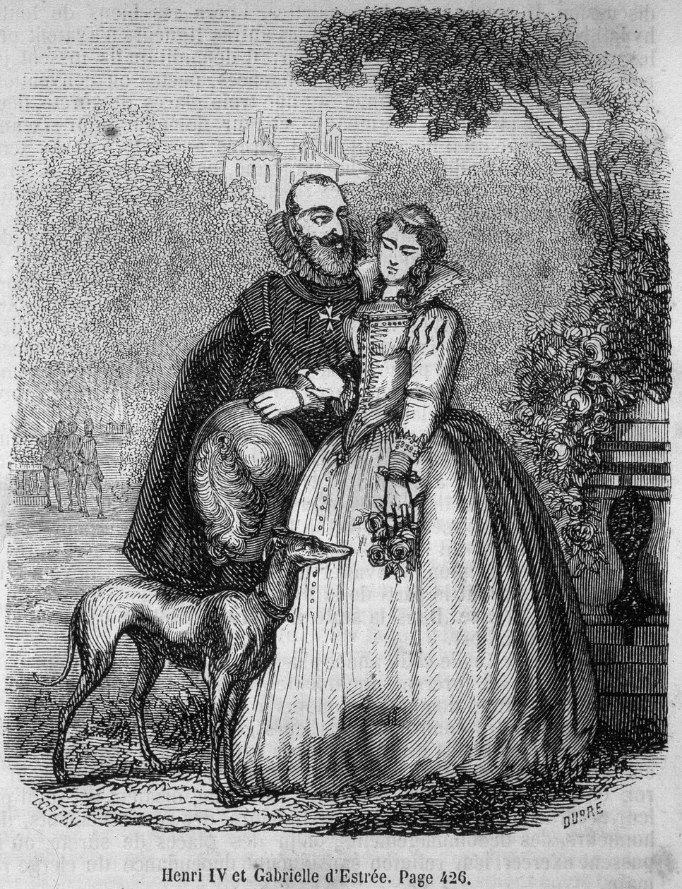 Henri IV (1553 - 1610) og Gabrielle d