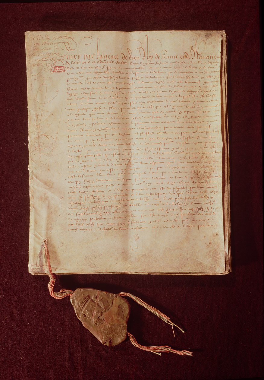 Henri IV, Ved Guds nåde, konge av Frankrike og Navarre, første side fra 