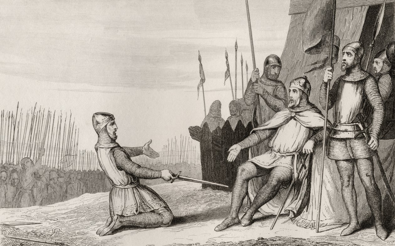 Henri I (1008-60) benåder sin bror Robert-Le-Vieux, fra 