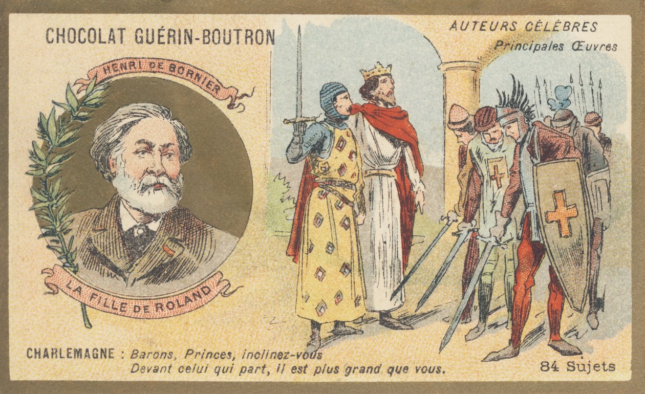 Henri de Bornier (1825-1901), dramatiker, poet, fransk forfatter, forfatter av «La fille de Roland», drama i 4 akter av French School
