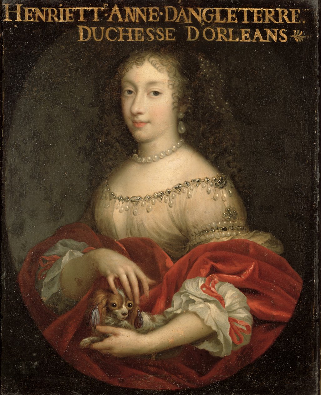 Henrietta Anne (1644-70) hertuginne av Orleans av French School