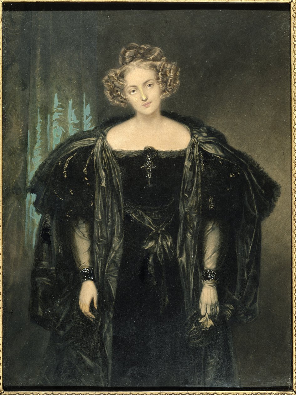 Henriette Sonntag (1803-54) i rollen som Donna Anna fra operaen Don Giovanni av Mozart av French School