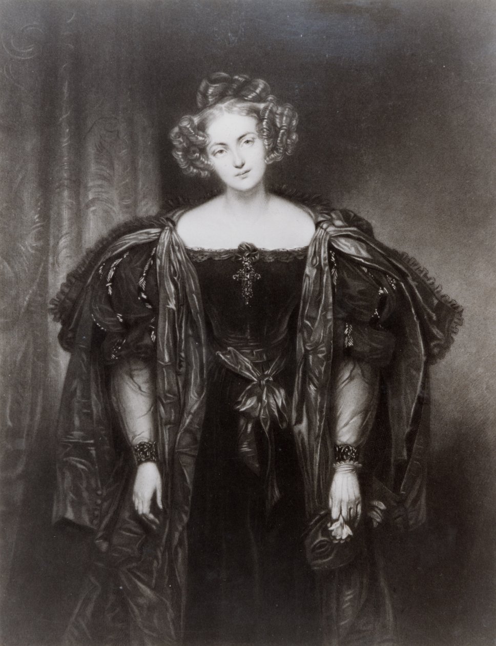 Henriette Sontag som Donna Anna i Wolfgang Amadeus Mozarts opera Don Giovanni av French School