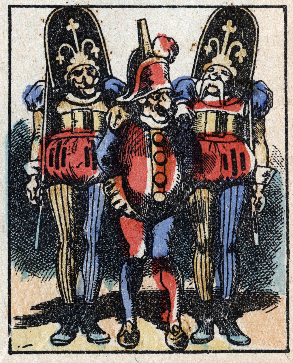 Historie om Dr. Pulcinella (Polichinelle). Tregravering av Imaging Pellerin - Epinal, sd. Sent på 1800-tallet. av French School