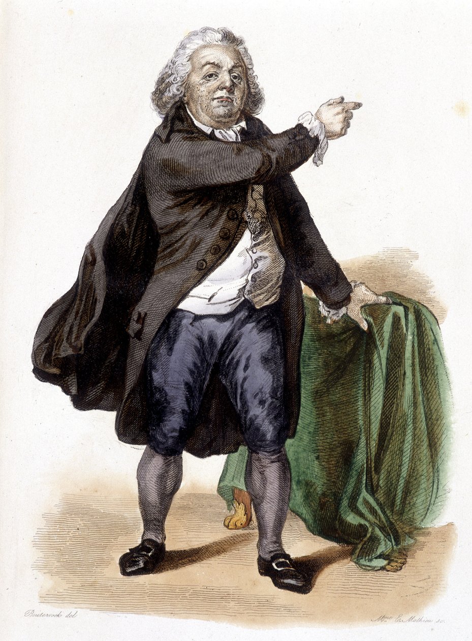 Honore Gabriel (Honore-Gabriel) Riqueti, greve av Mirabeau (1749-1791) - i "" Den franske Plutarch"" av Mennechet av French School
