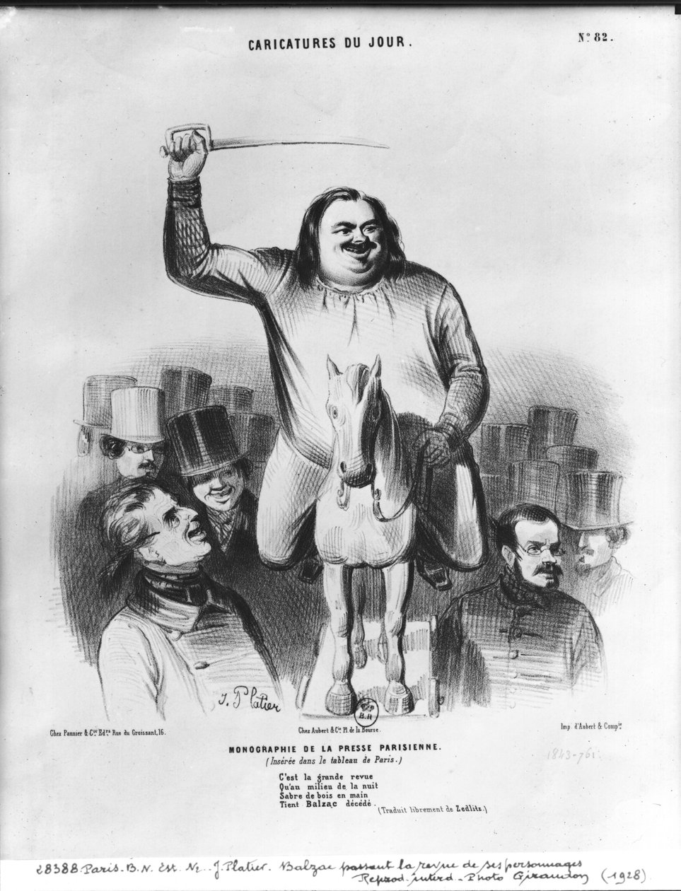 Honore de Balzac (1799-1850) gikk gjennom karakterene hans av French School