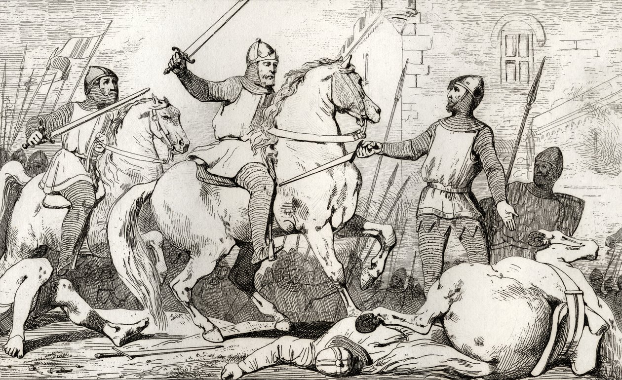 Hugh Capet (941-96) fanger Charles de Lorraine, fra 