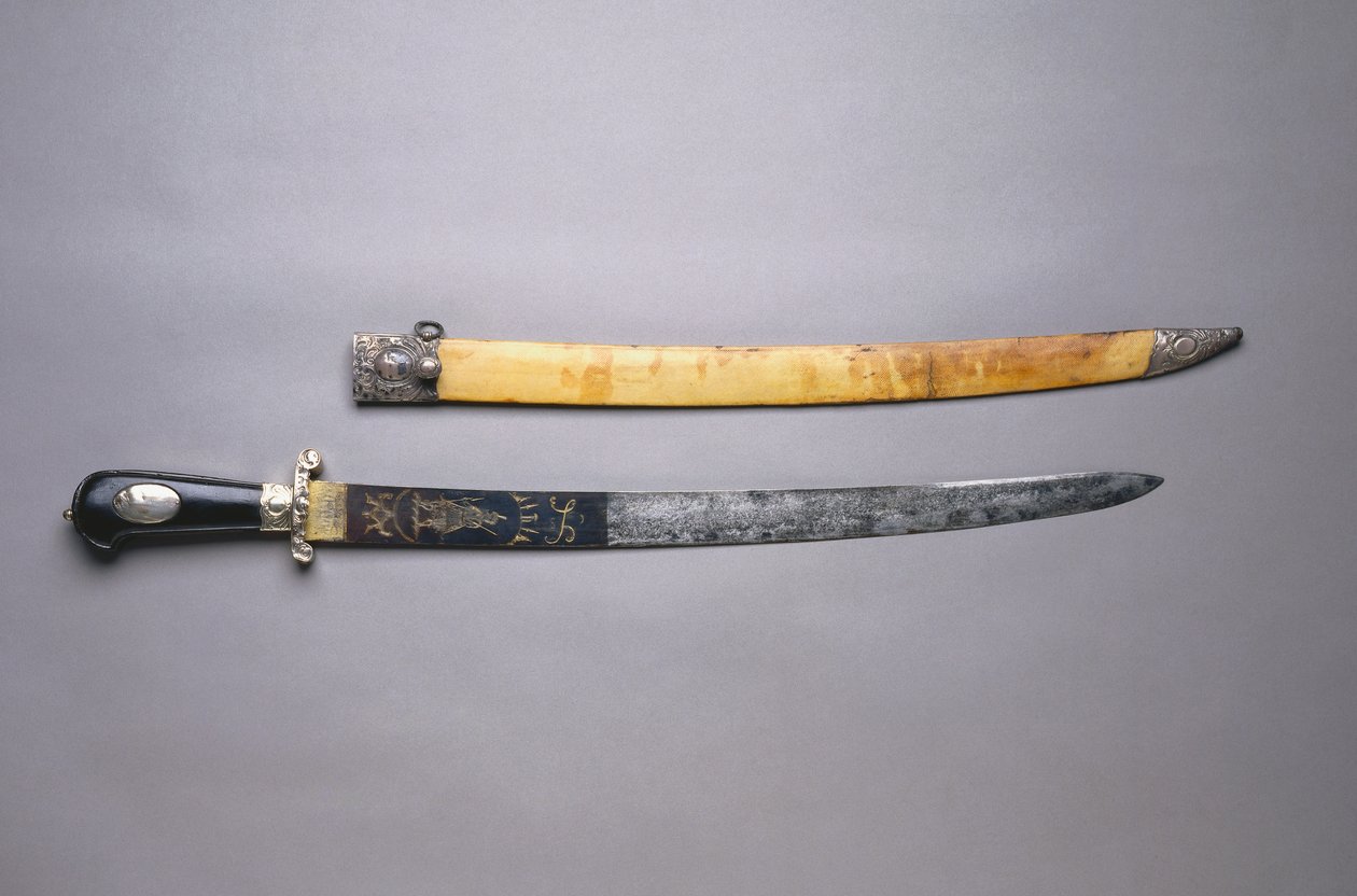 Jaktsverd, ca. 1780 av French School