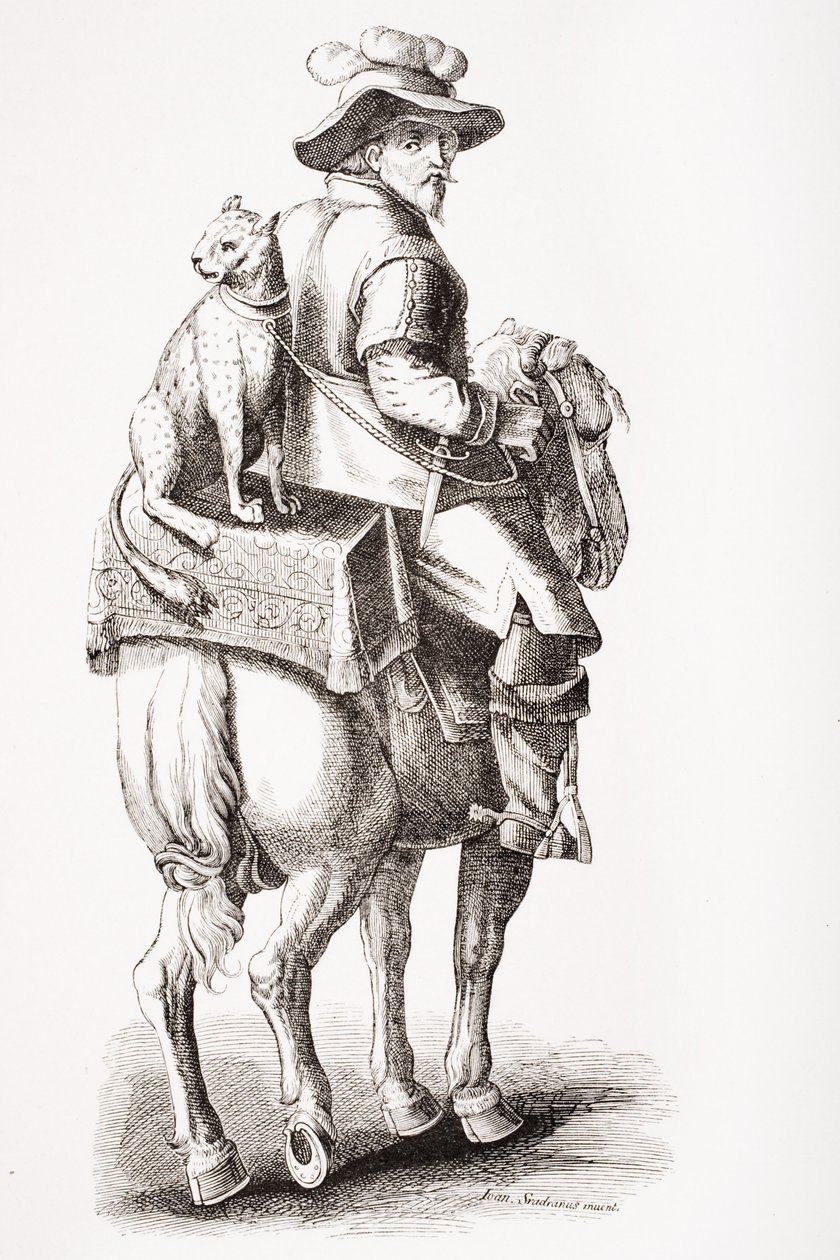 Jakt med en leopard, etter Jan Stradan (1523-1605), fra 