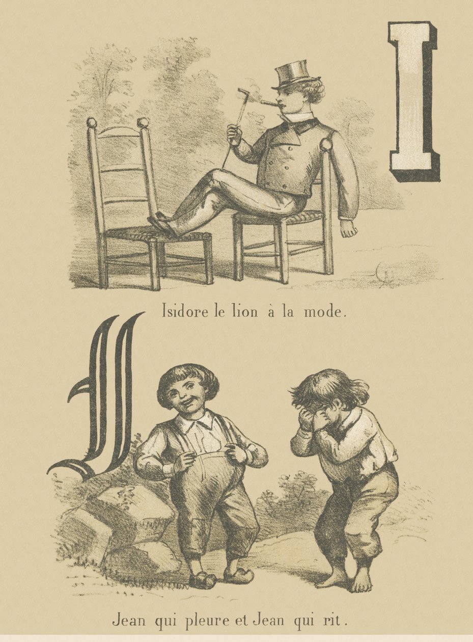 I J: Isidore den trendy løven/John gråter og John ler av French School