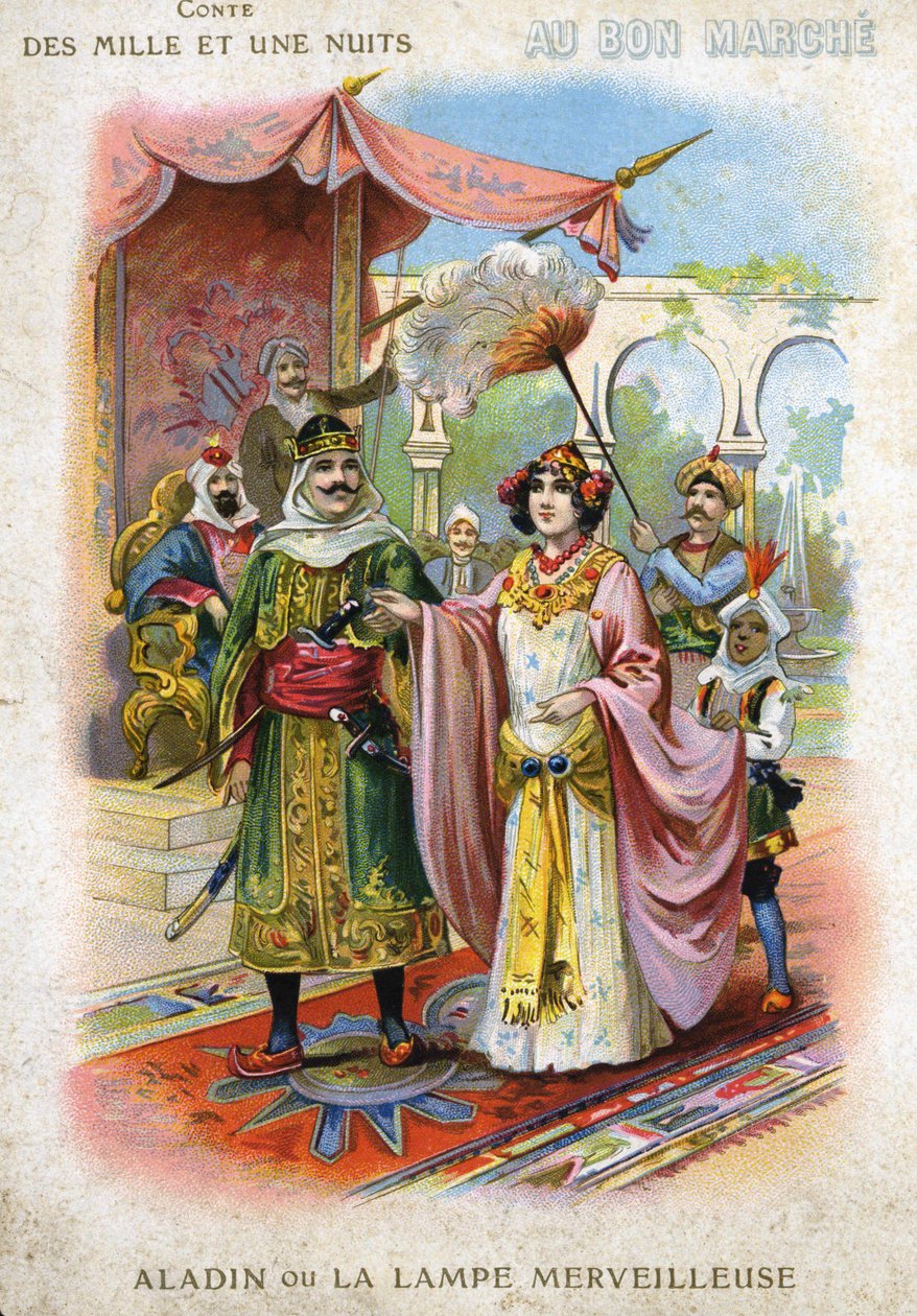 Illustrasjon av Aladdin eller den fantastiske lampen i 