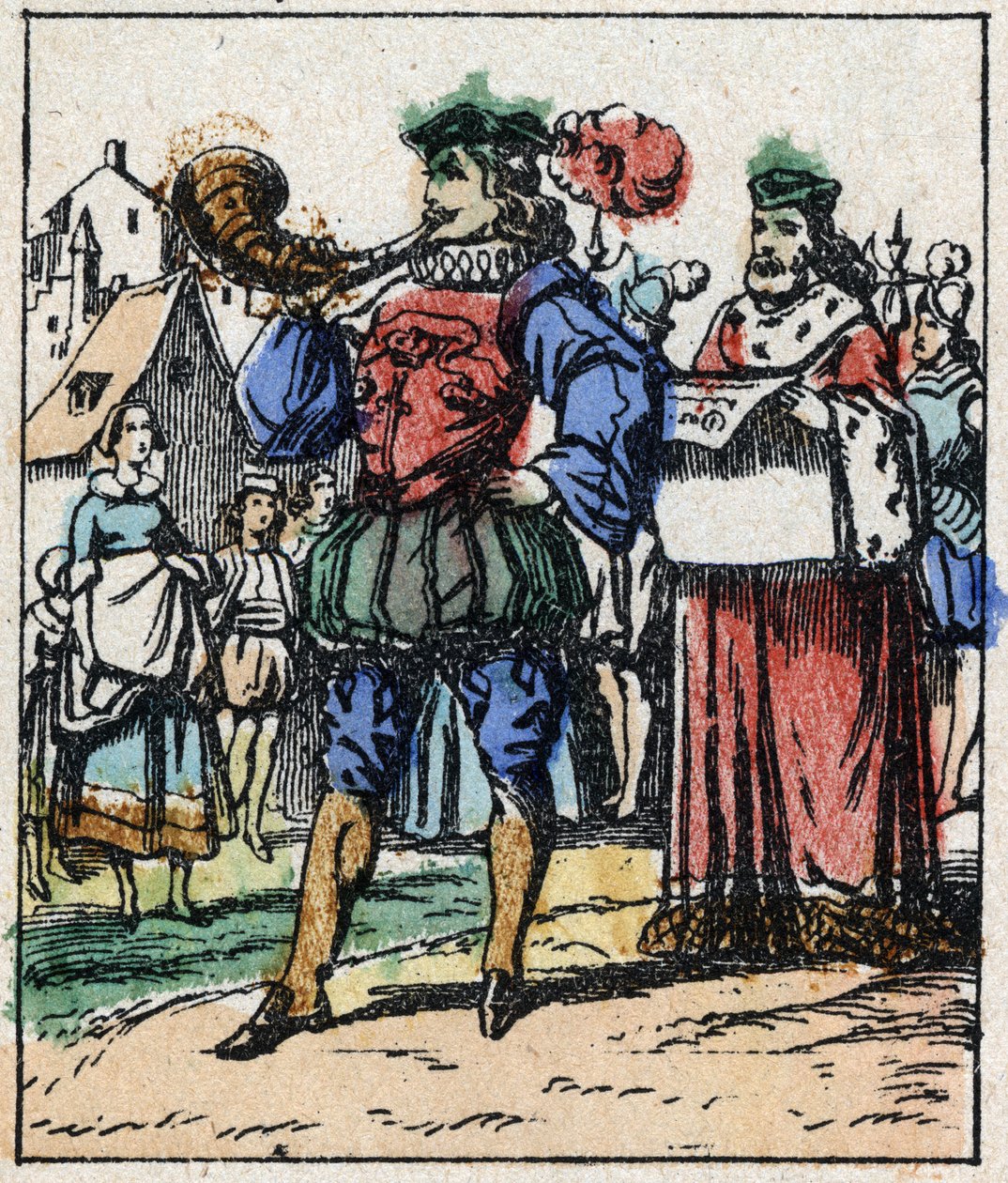 Illustrasjon av Charles Perraults fortelling "Askepott eller den lille glasstøffelen". Tregravering av Imaging Pellerin - Epinal, sd. Sent på 1800-tallet. av French School