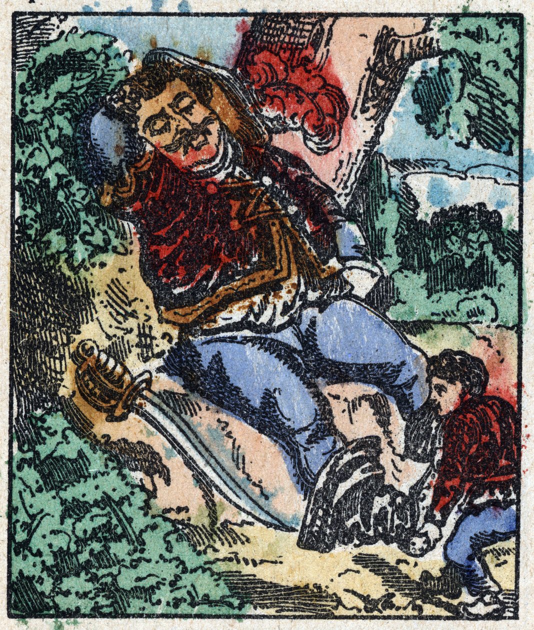 Illustration of the “” Le petit poucet “” tale by Charles Perrault. Wood engraving of Imaging Pellerin - Epinal, sd. Late 19th century. av French School