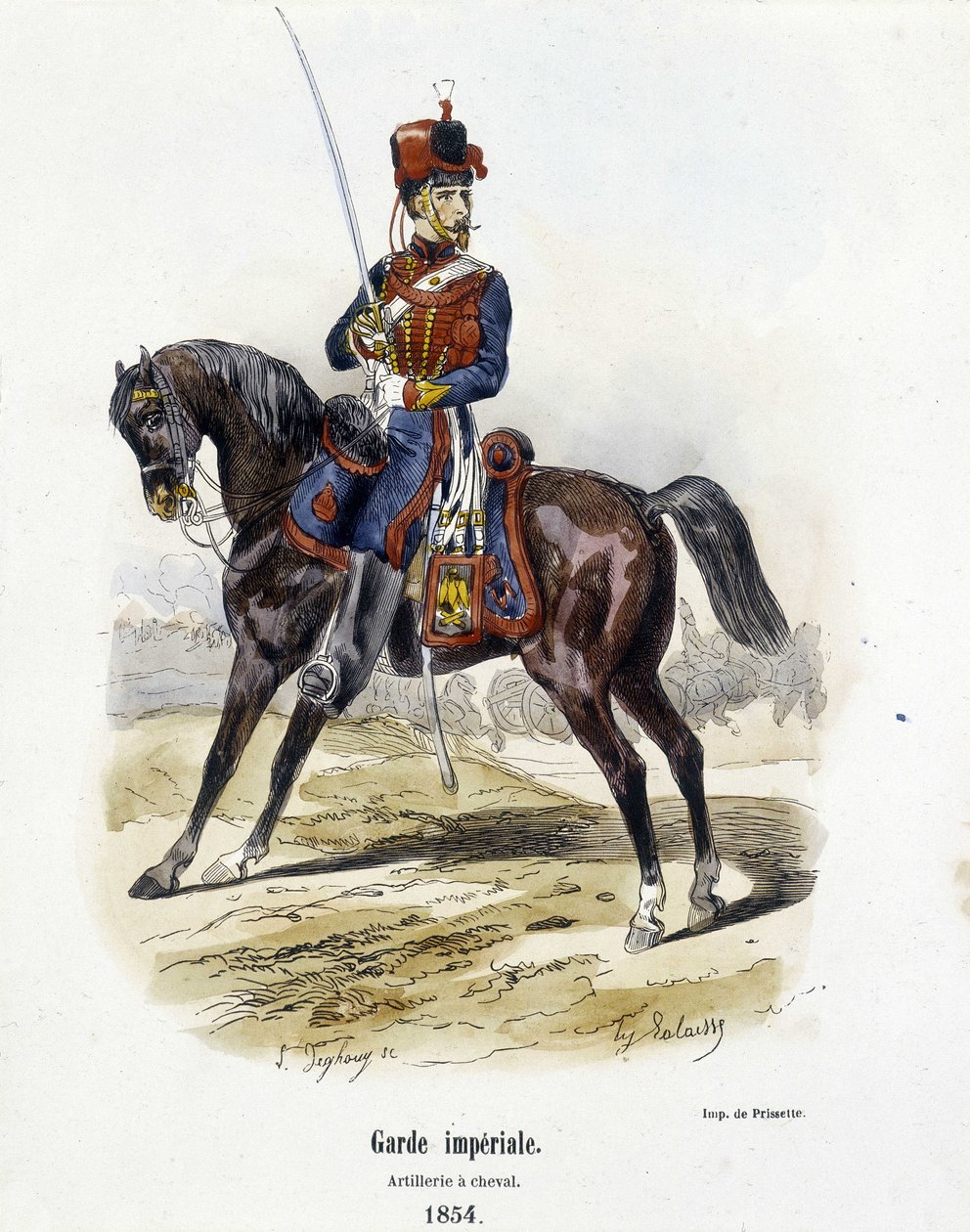 Imperial Guard: Artillery on Horseback i 1854 - i "Histoire de l