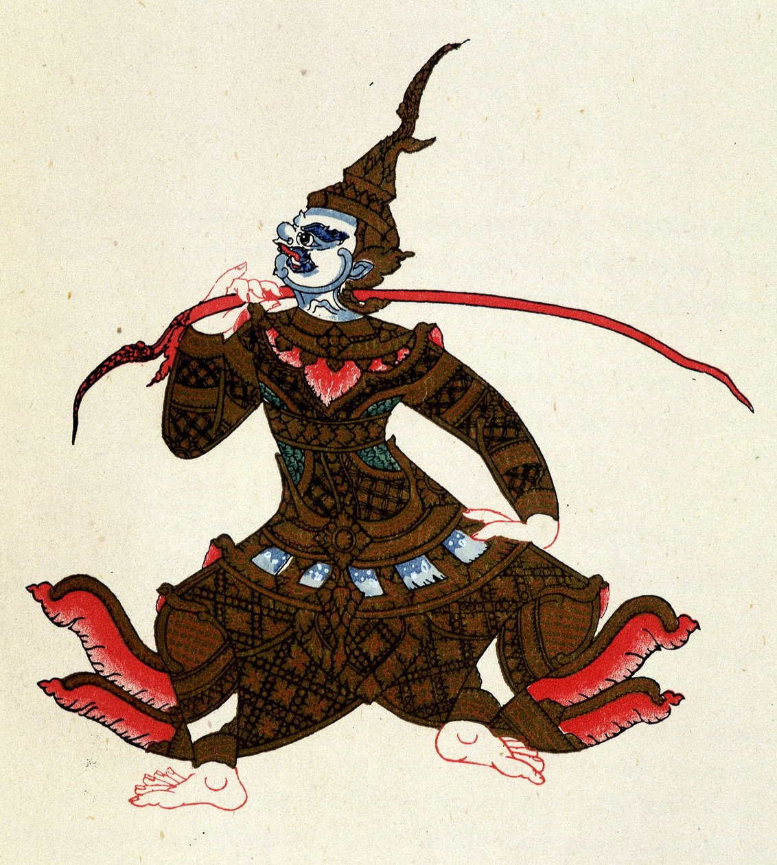 Indrajit (Ramayana-karakter). I "" Tales of Cambodia"" av Auguste Pavie av French School