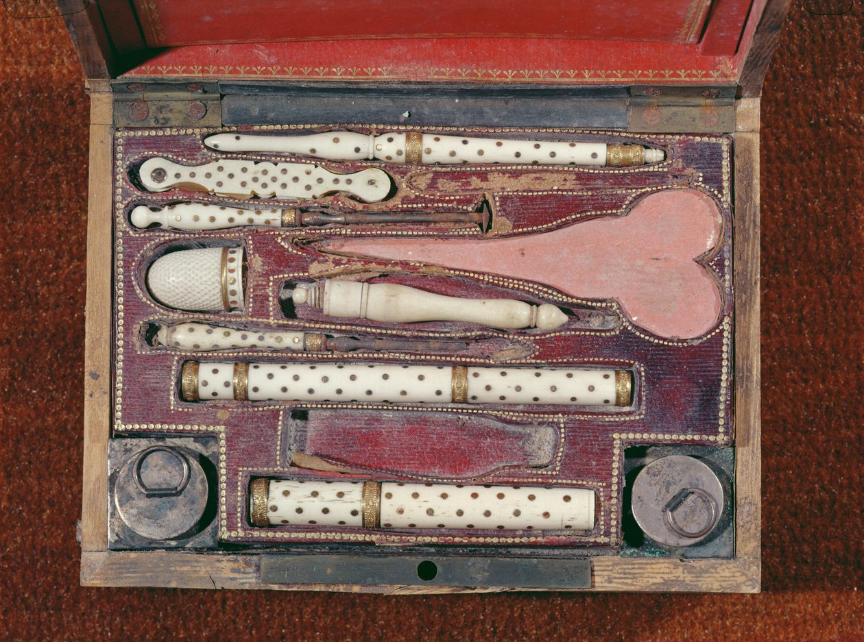 Instrumentkoffert for vaksinasjoner, c.1820 av French School