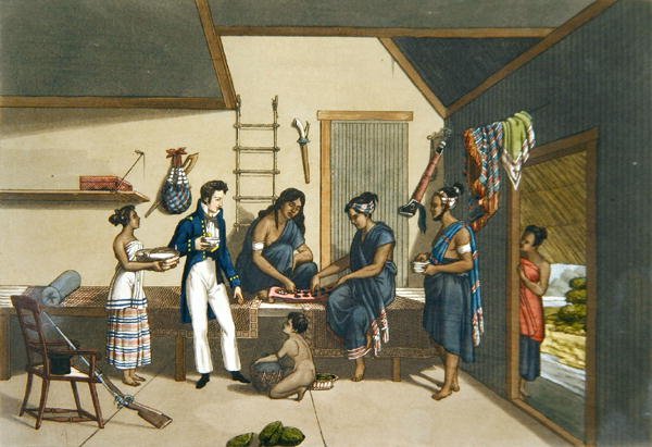 Interiør i et hus i Coupang, Timor, fra 