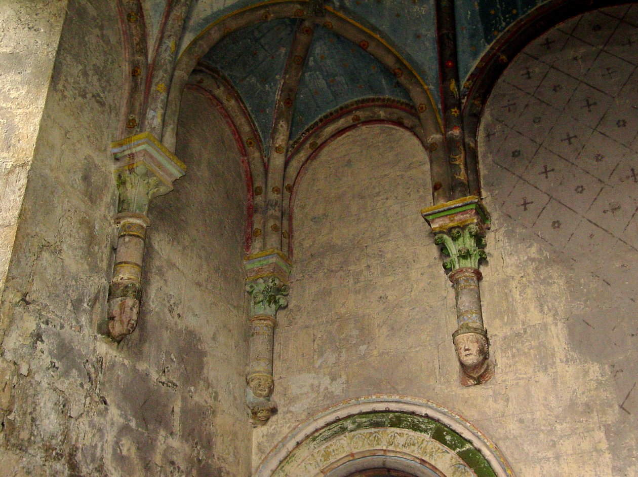 Interiør i kirken St. Hilaire-the-Great, Poitiers av French School