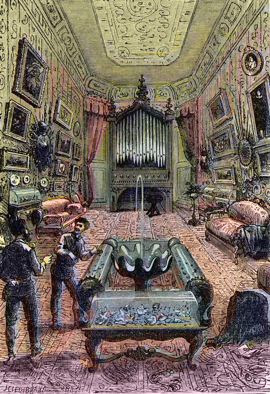 Interior of the Nautilus, illustration from 