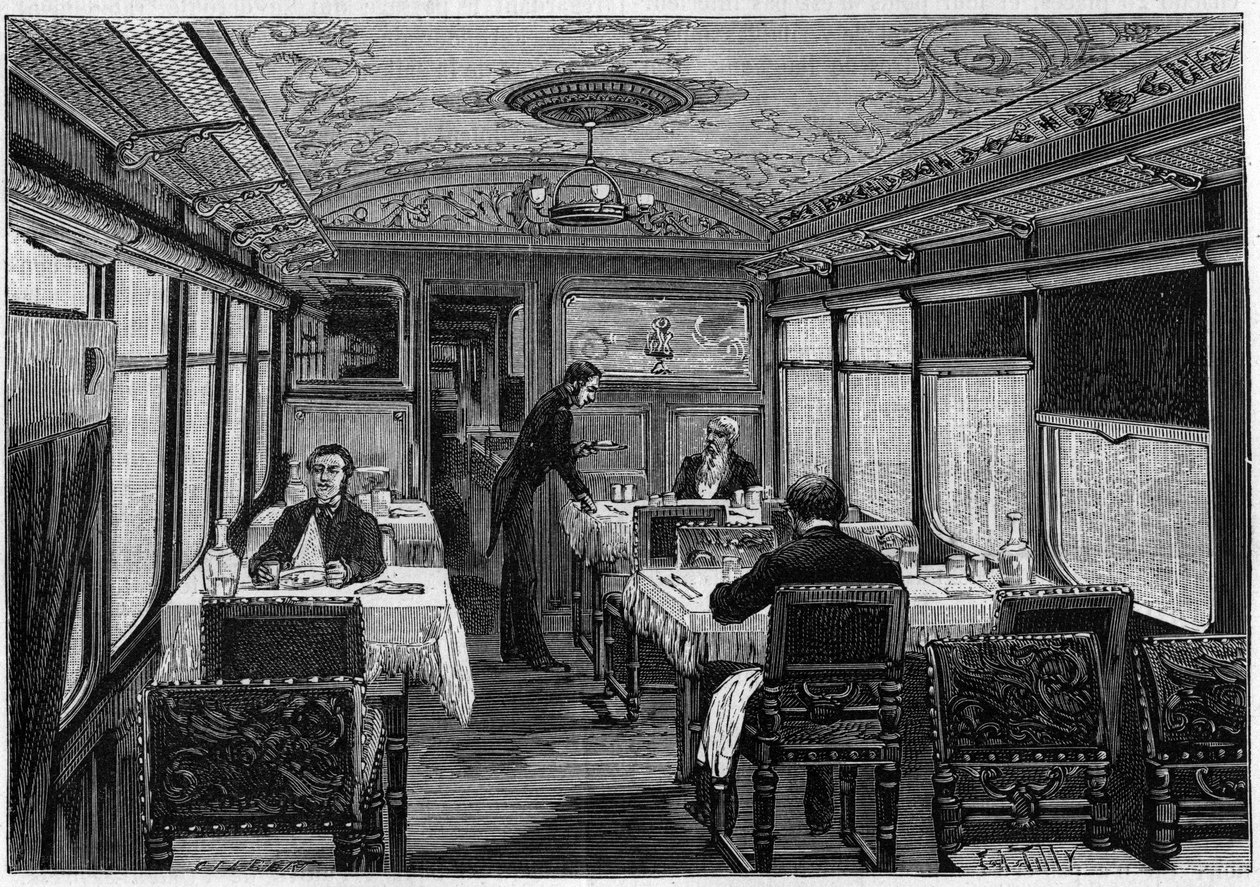 Internal view of the dining room of L