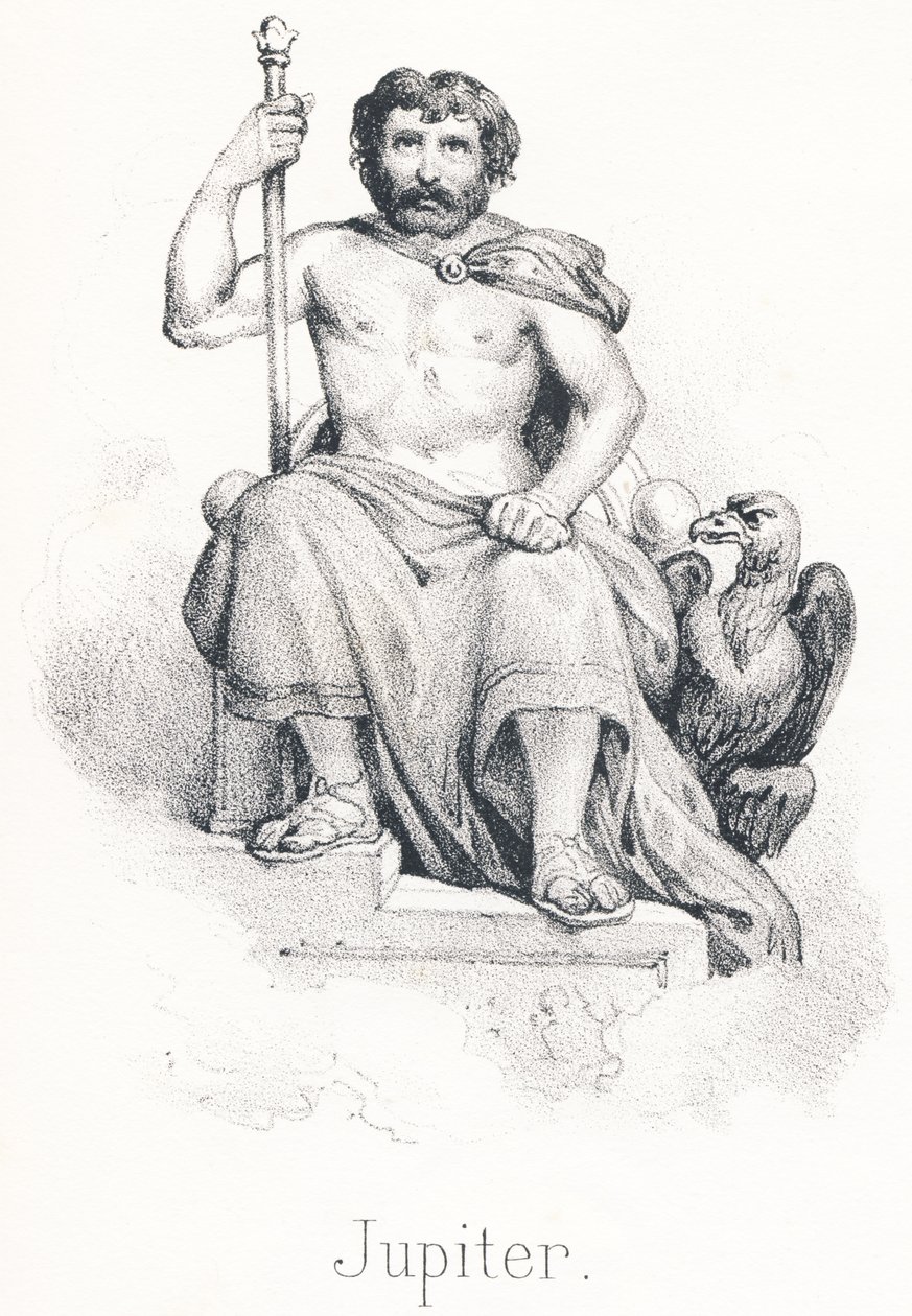 J Jupiter: Son of Saturn and The Brotherhood of Titan Child, han ble matet av geiten Amalthea av French School