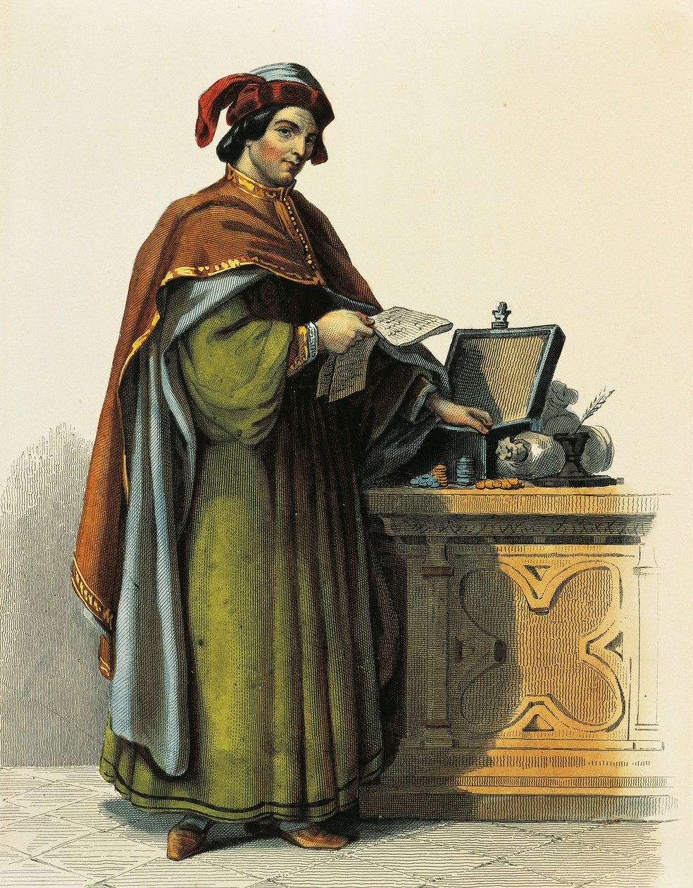 Jacques Coeur (ca. 1395-1456), fransk kjøpmann av French School