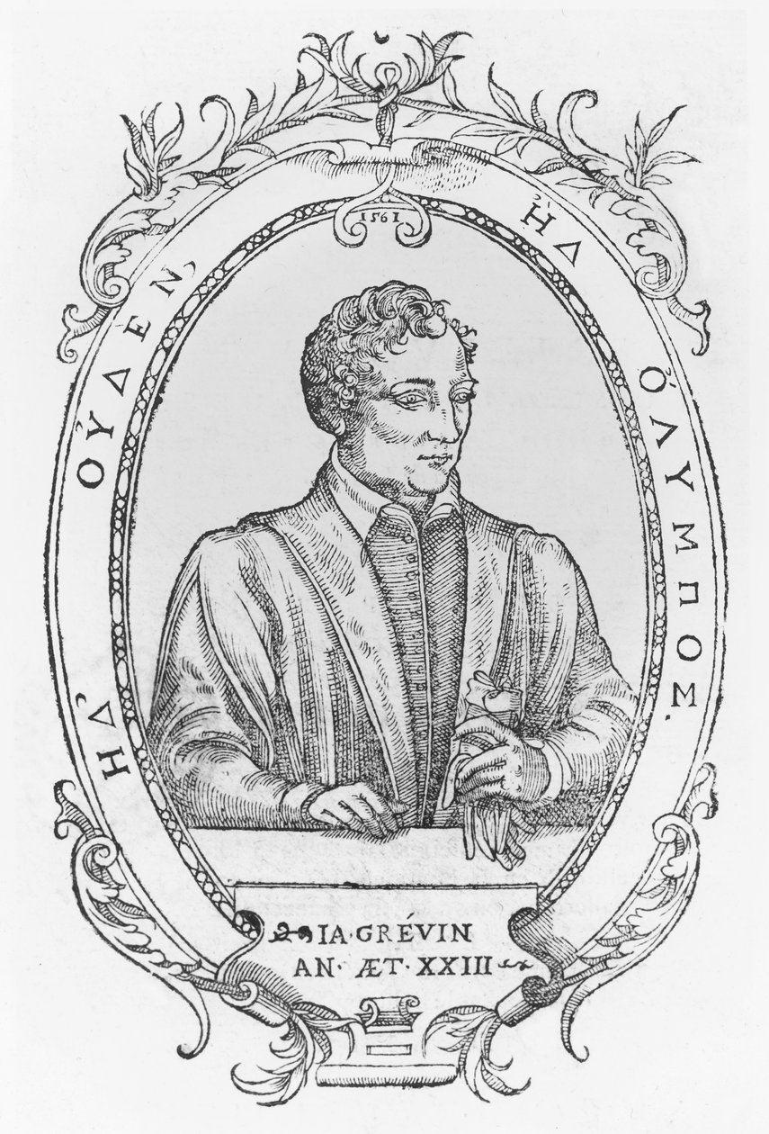 Jacques Grévin (engraving) av French School