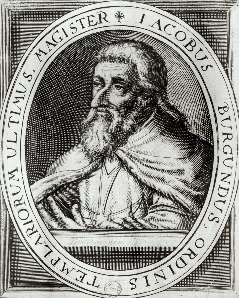 Jacques de Molay (ca. 1243-1314) Tempelriddernes mester av French School
