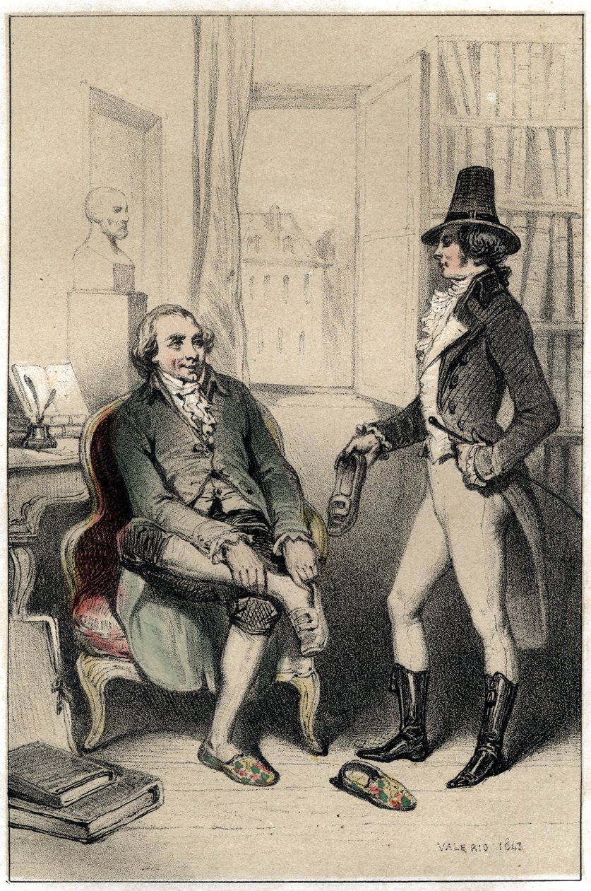 Jacques dit l'Abbe Delille (1738-1813), en fransk poet, ber en av ...