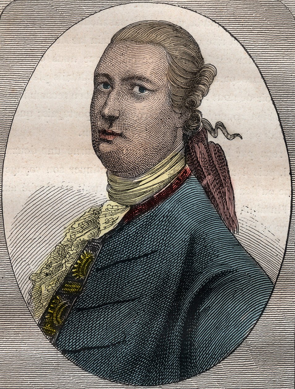 James Bruce, skotsk reisende og reiseskribent (1730-1794) - James Bruce skotsk diplomat, oppdagelsesreisende og geograf (1730-1794) - illustrasjon hentet fra "The Great Mariners of the 18th century" av French School