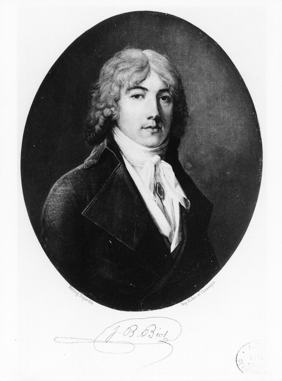 Jean-Baptiste Biot (1774-1862) tidlig på 1800-tallet av French School