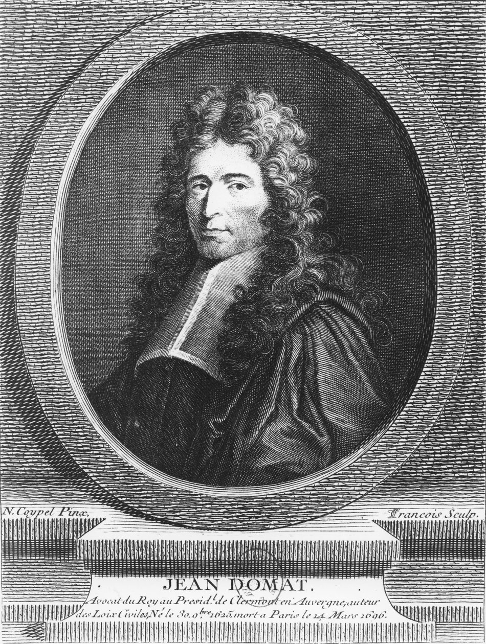 Jean Domat (gravering) av French School