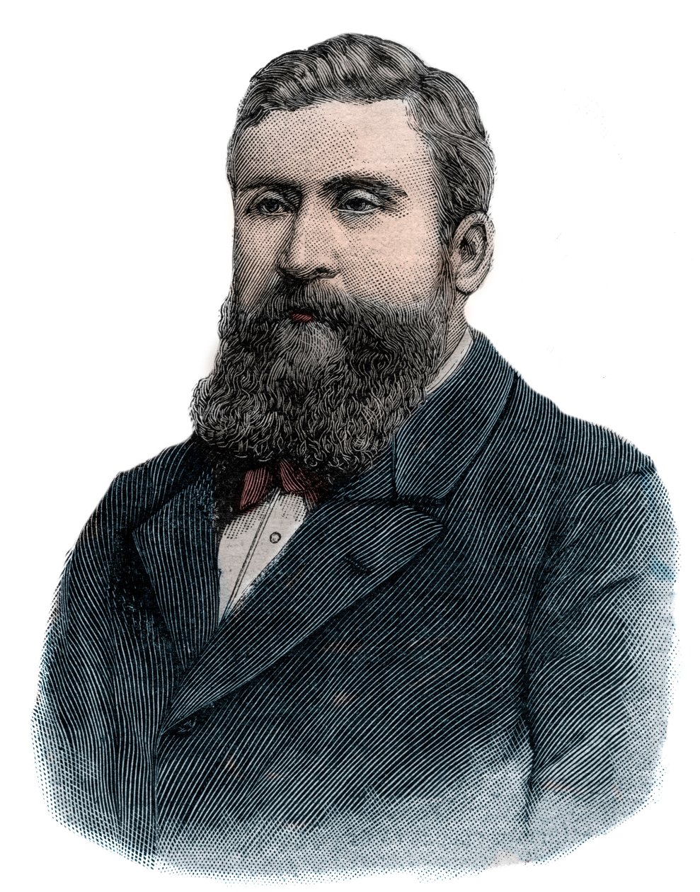 Jean Jaures i 1898 - Gravering - av French School