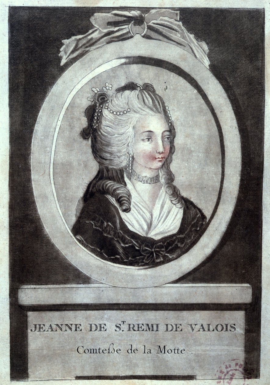 Jeanne de Valois-Saint-Remy (1756-91), grevinne av La Motte, ca. 1786 av French School