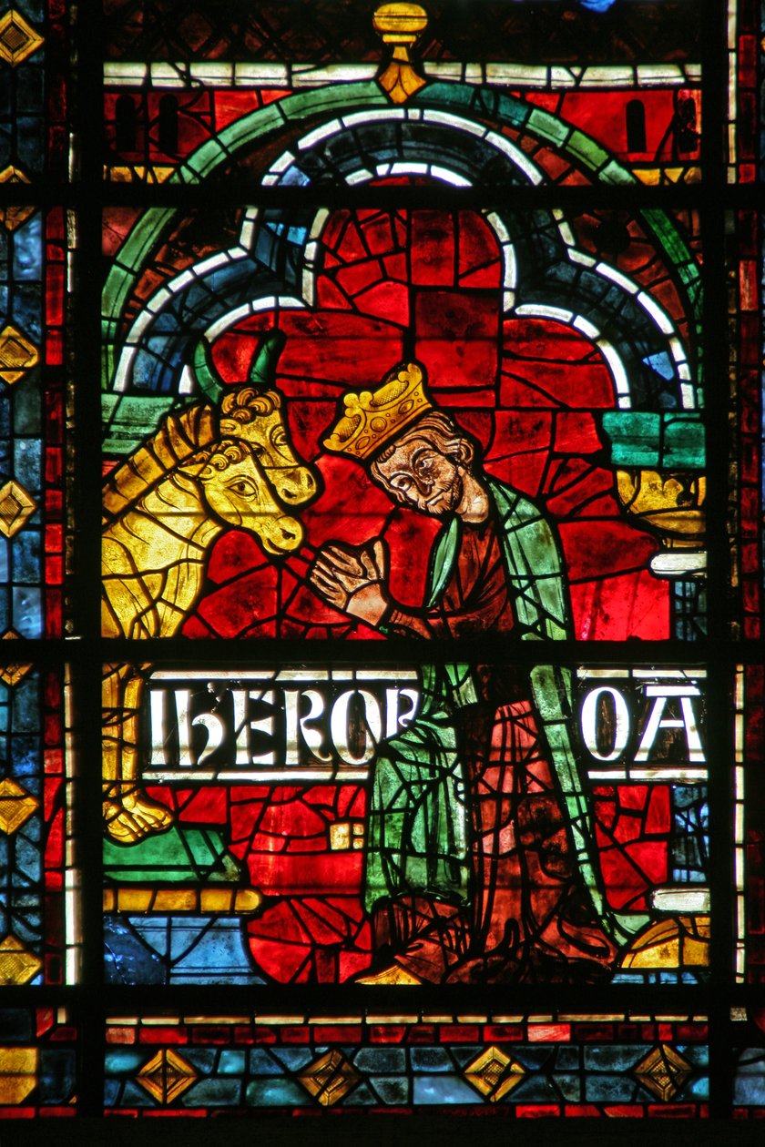 Jeroboam tilber gyldne avguder (w121) av French School