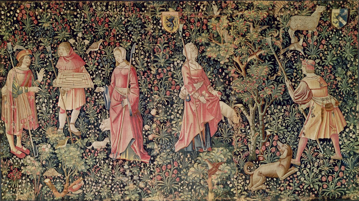 Game of Hopscotch and Fruit Picking, Loire Workshop, 1510 av French School