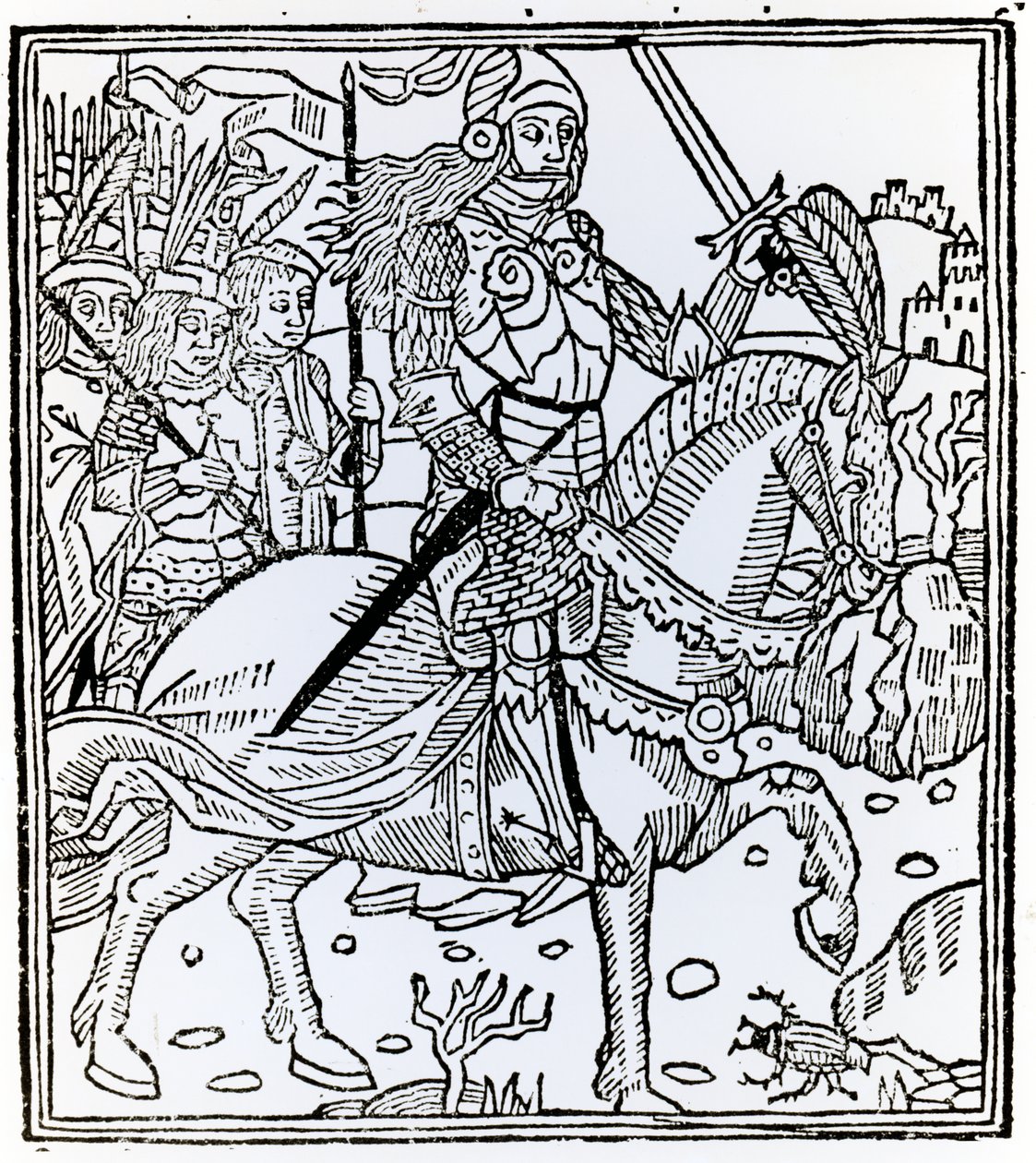 Joan of Arc, fra The Sea of ​​Stories, 1491 av French School
