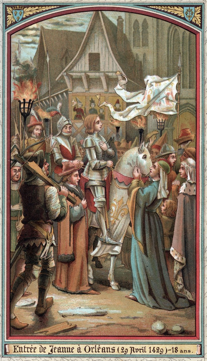 Joan of Arcs inngang til Orleans i 1429. av French School