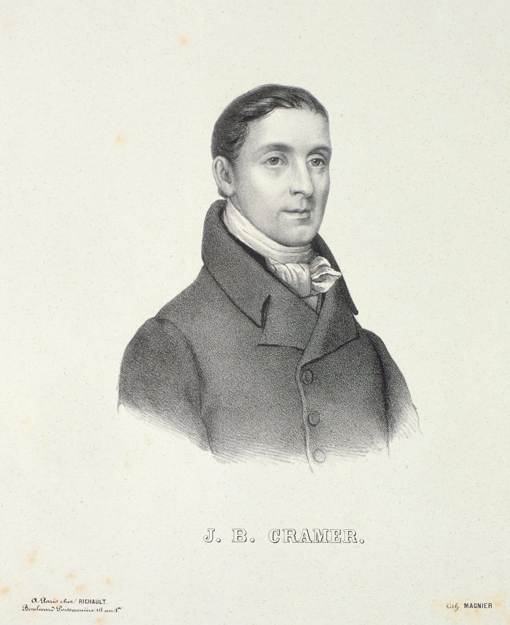 Johann Baptist Cramer (1771-1858) gravert av Magnier av French School