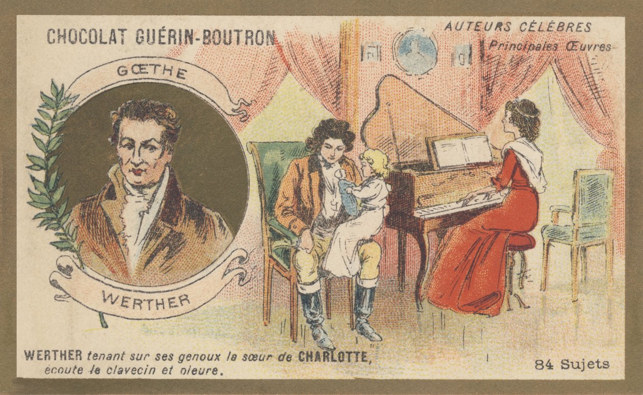 Johann Wolfgang (von) Goethe (1749-1832), tysk romanforfatter, dramatiker, poet, kunstteoretiker og statsmann, forfatter av "The sufferings of the Young Werther", epistolær roman (1774) av French School