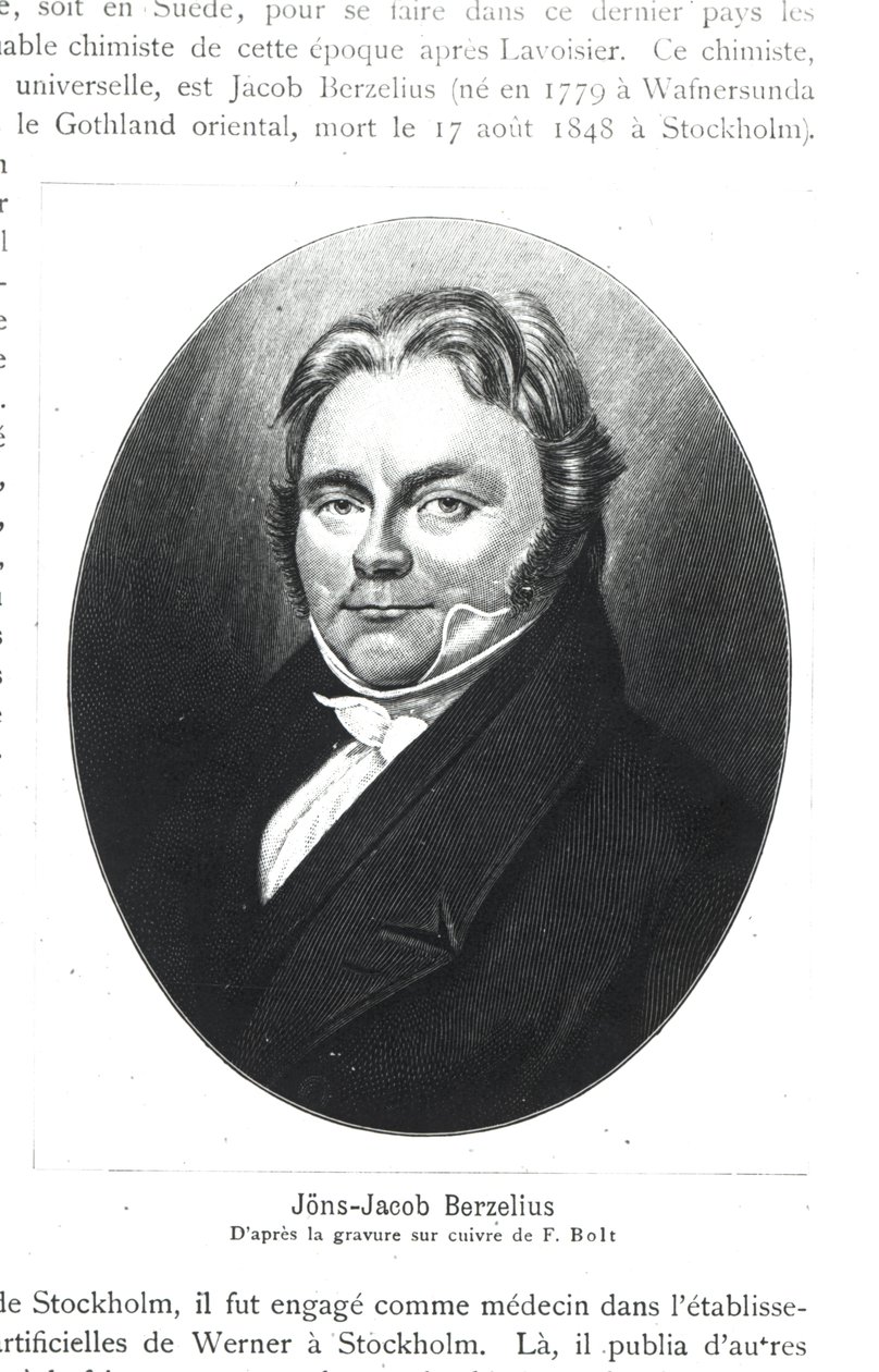 Jons Jakob Berzelius (1779-1848) etter gravering av F. Bolt av French School