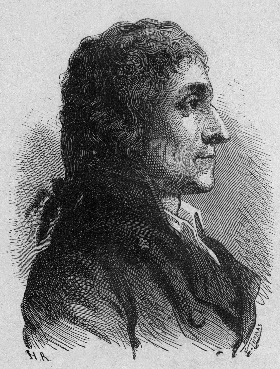 Joseph Louis Proust (1754-1826) fransk kjemiker, gravering av French School