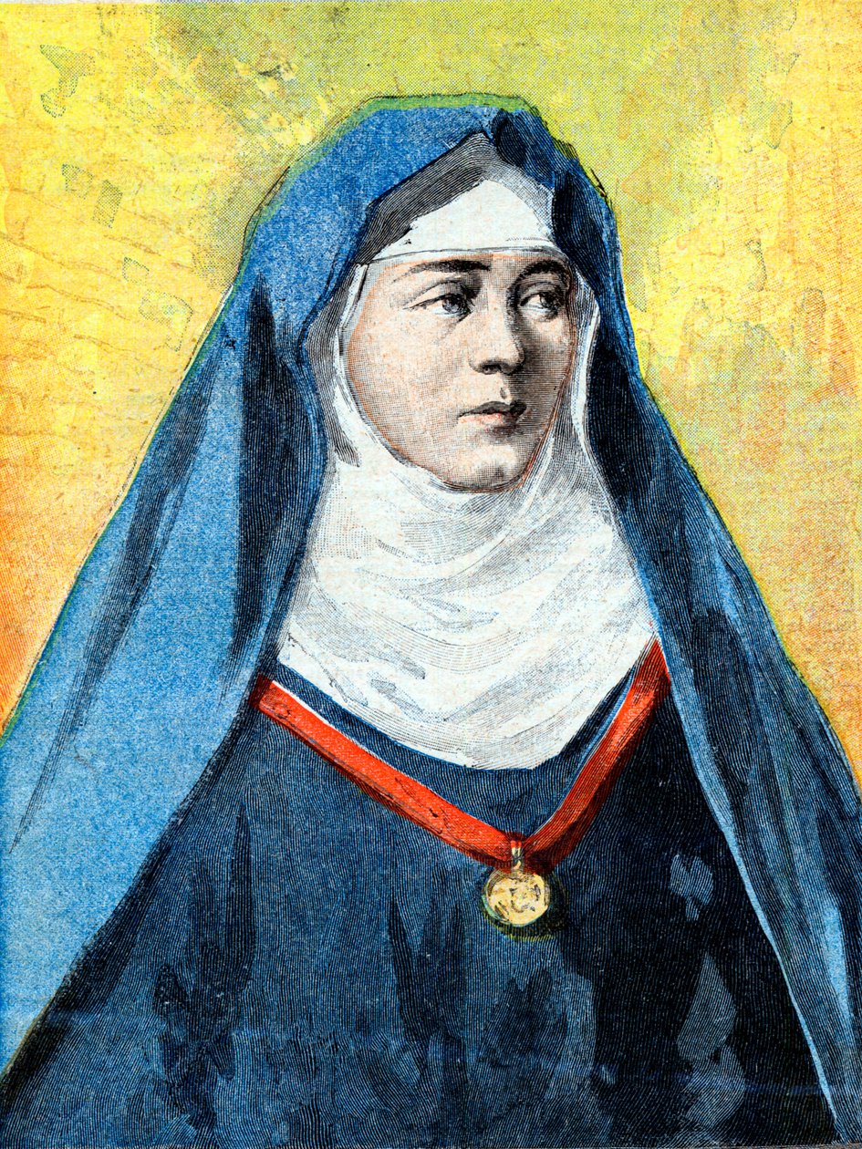 Julienne Duguesclin (1377-1404) benediktinsk nonne, illustrasjon "Le Petite Journal" av 23. juli 1894 (gravering) av French School