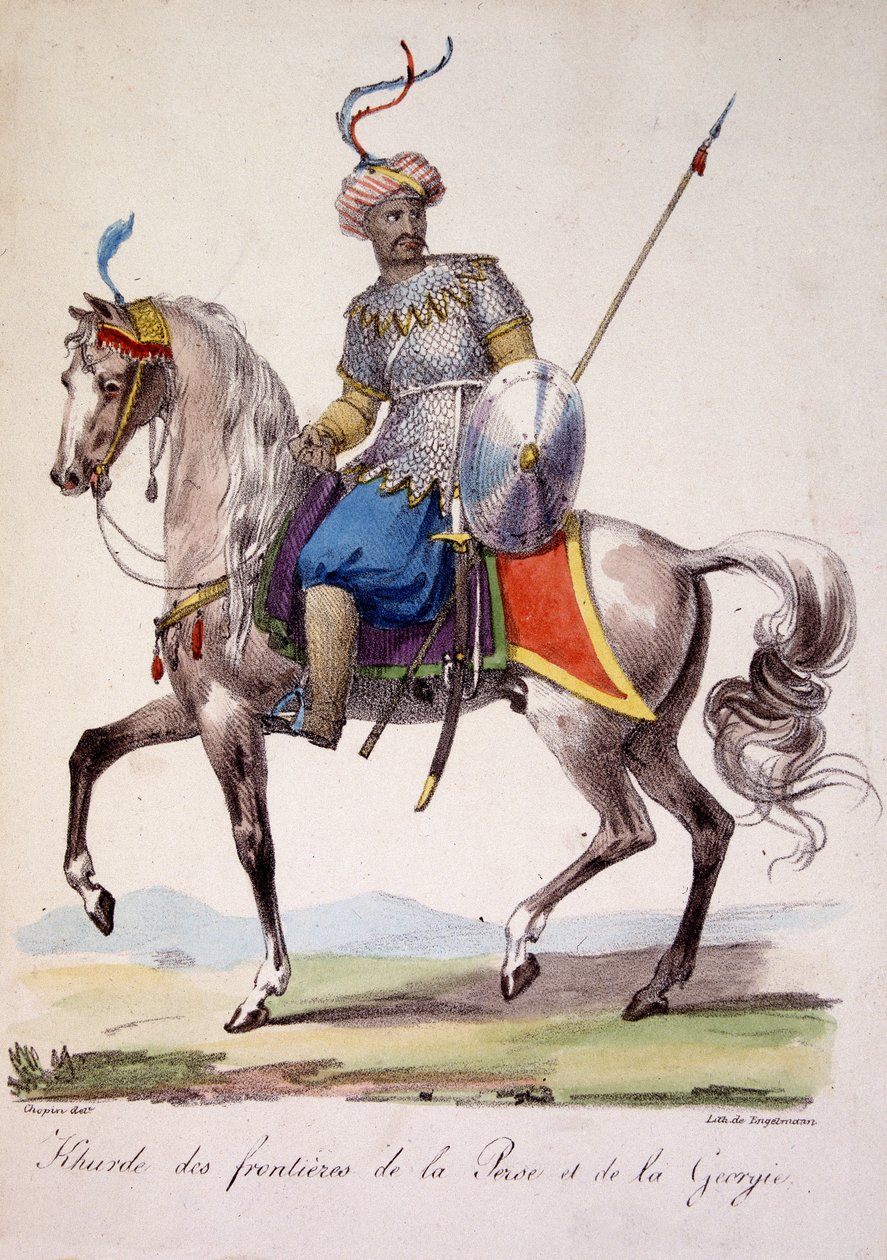 Khurde-kriger av grensene til Persia og Georgia, deb 1800-tallet av French School