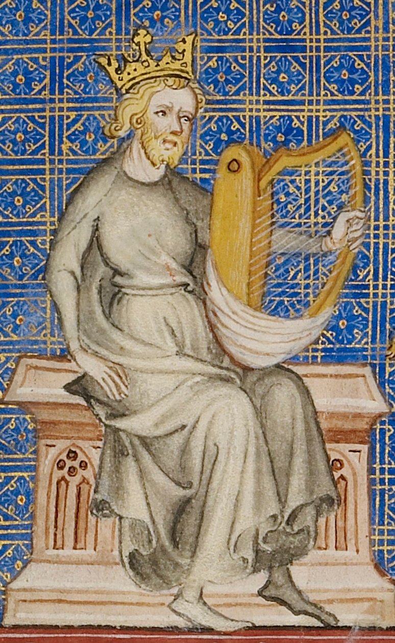 Kong David fra Bible Historiale, ca. 1360-70 av French School